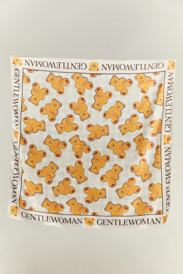 Gentlewoman Tartan Wiggle Bear Scarf