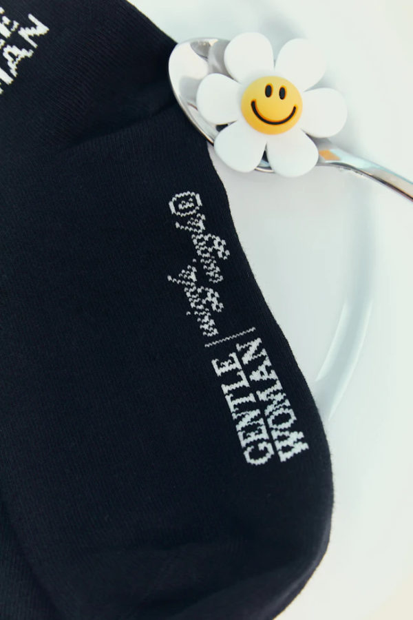GENTLEWOMAN Smile We Love Socks : BLACK
